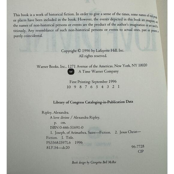 A Love Divine by Alexandra Ripley (Hardcover) - Picture 7 of 7